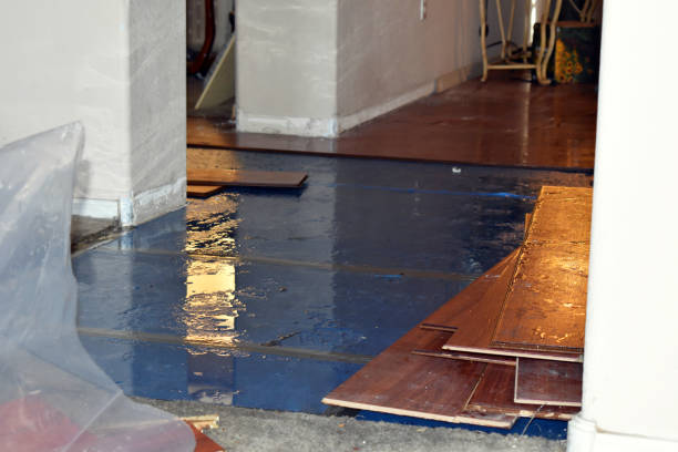 Professional Flood Cleanup technician working in Keyport, NJ